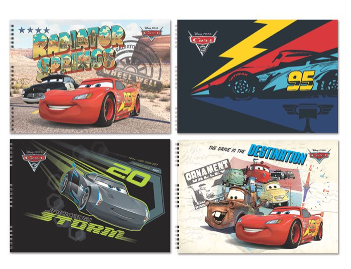 Cars 25X35 15 Yaprak Resim Defteri