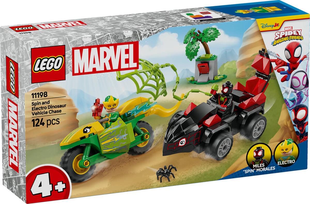 11198 LEGO Spidey Spin ve Electro Dinozor Aracı Takibi