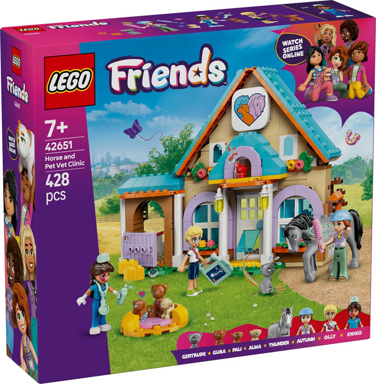 42651 LEGOFriends At ve Evcil Hayvan Veteriner Kliniği