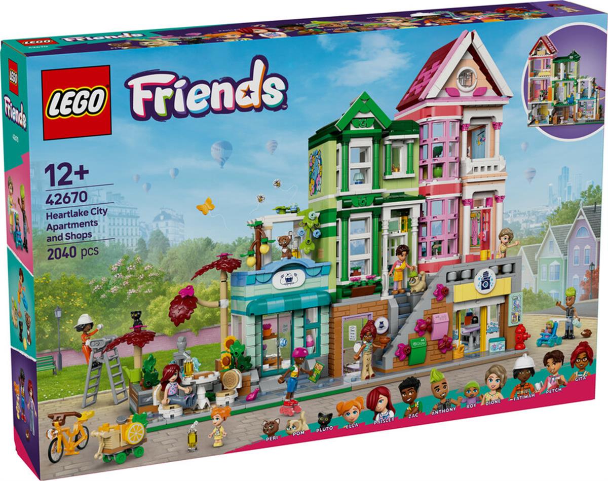 42670 Lego Friends Heartlake Apartman ve Mağazalar 2040 parça