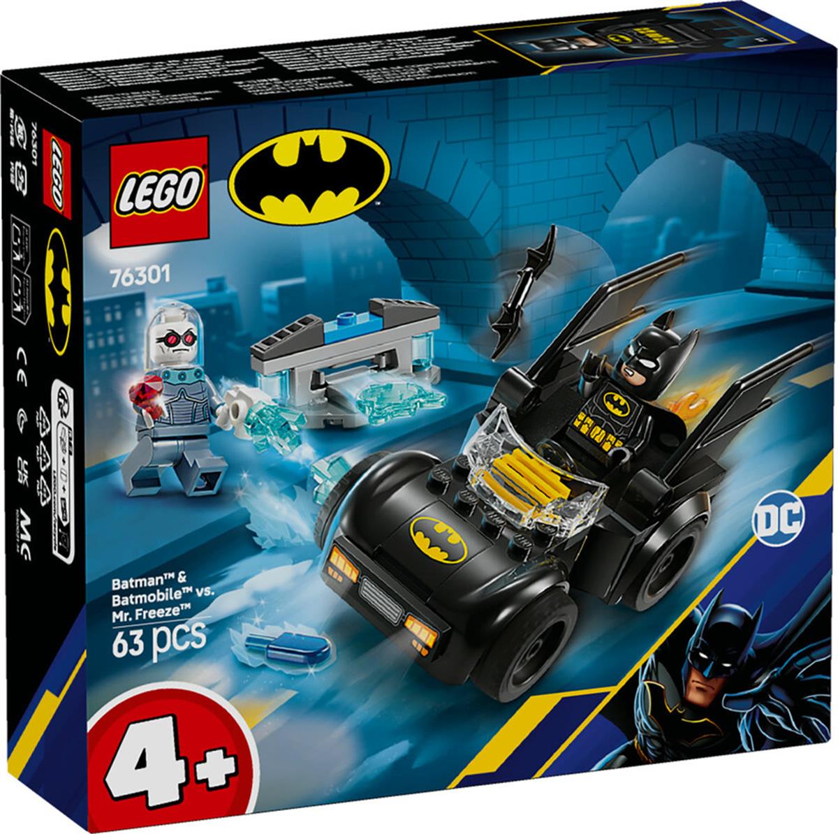 76301 LEGO DC Batman ve Batmobile , Mr. Freeze e Karşı