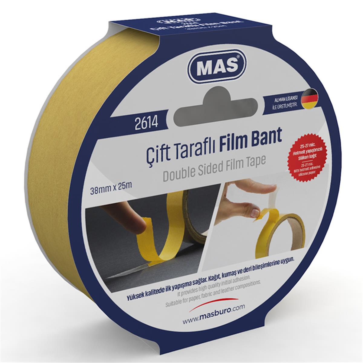 Mas 2614 Çift Taraflı Bant 38mmx25m