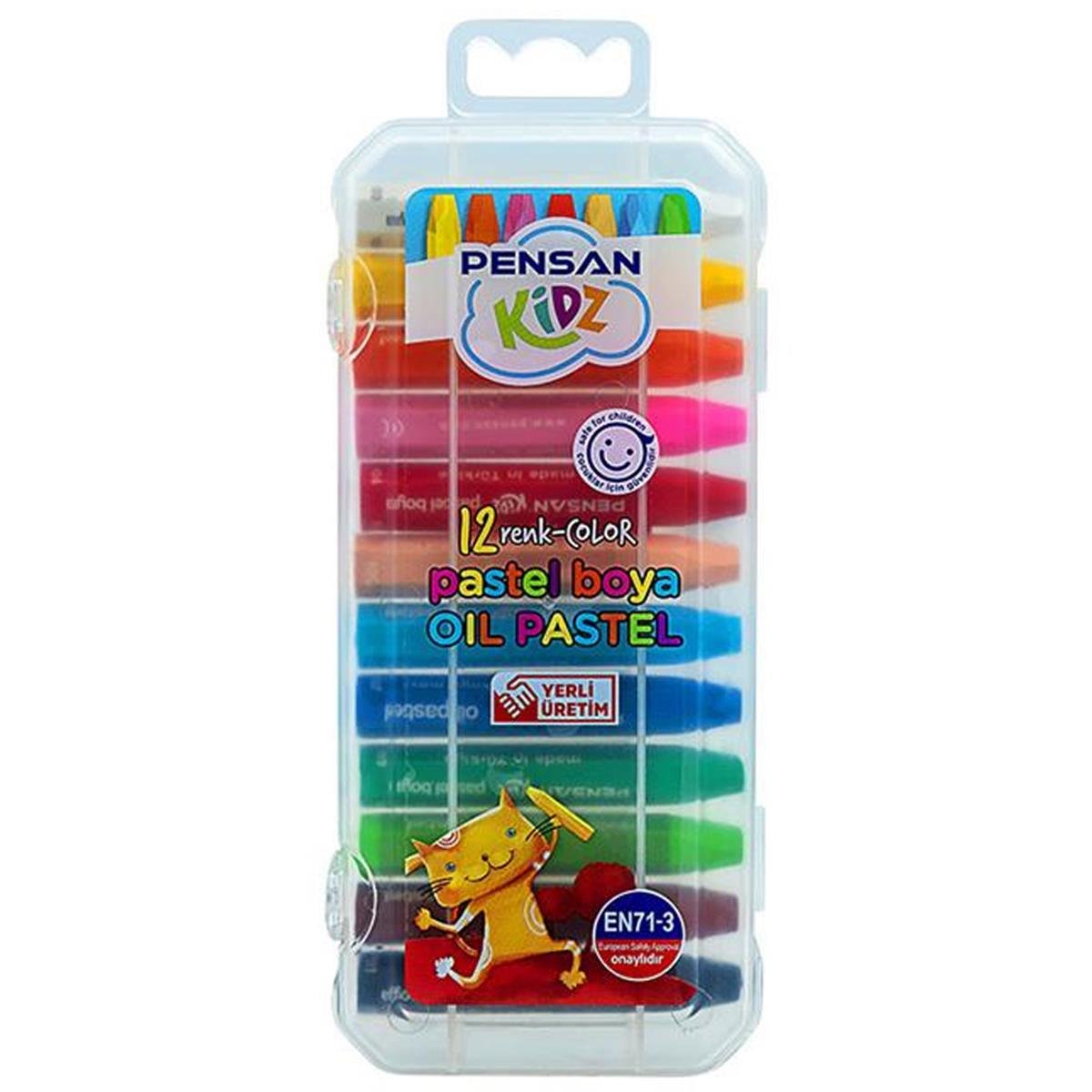 Pensan Kidz Pratik Kutulu Pastel Boya 12 Renk