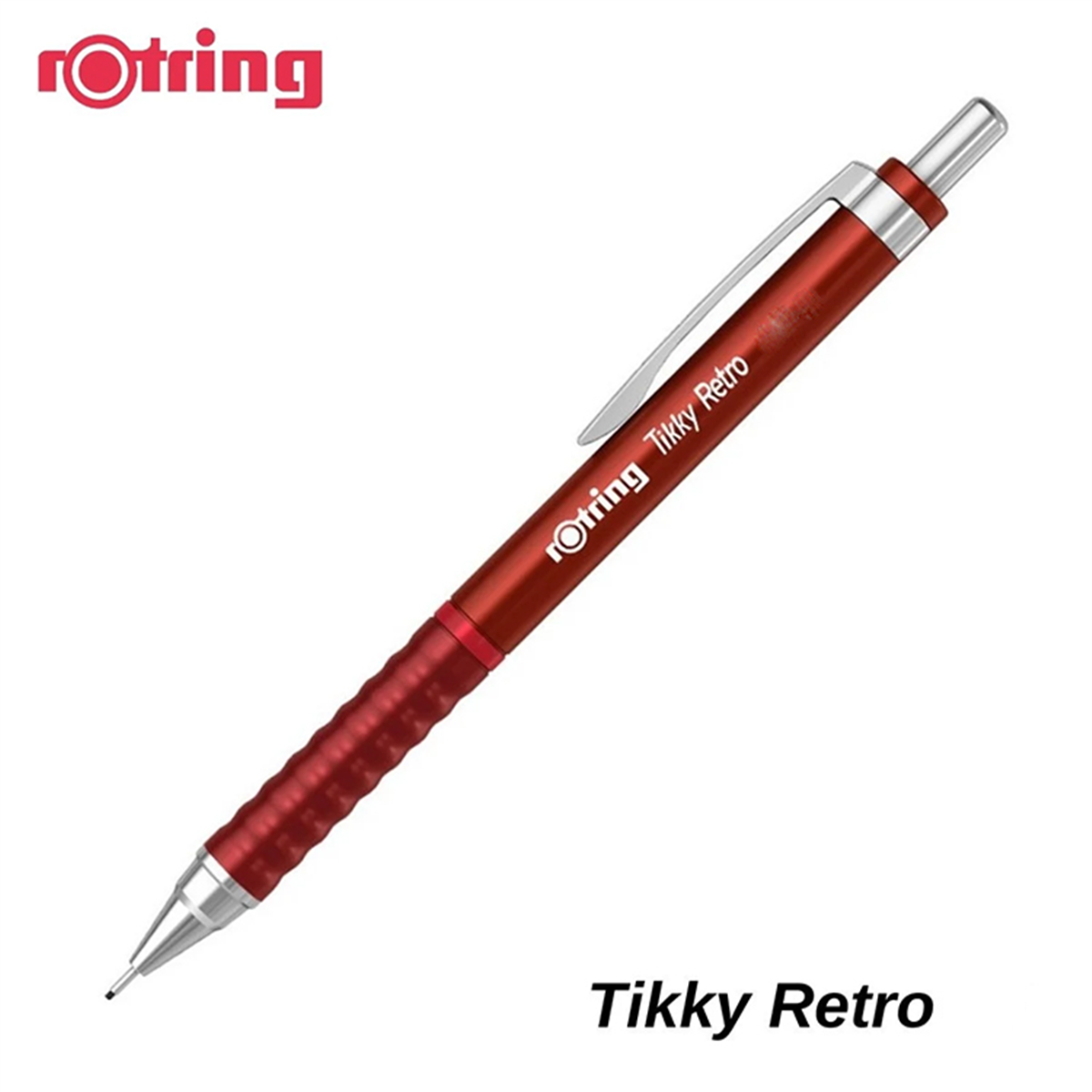 Rotring Tikky Retro Versatil Kalem Metalik Kirmizi 0.5 Mm