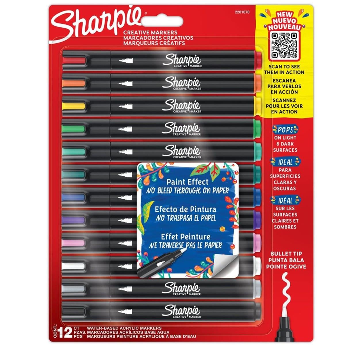 Sharpie Markör Akrilik Yuvarlak Uç 12 Li