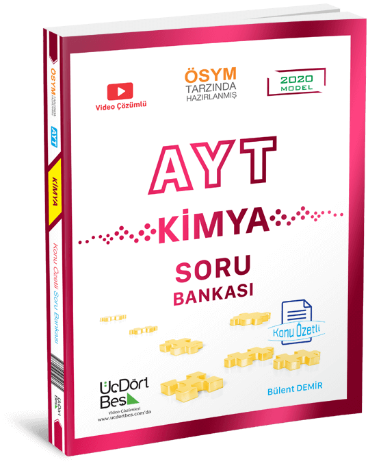 ÜçDörtBeş Yayınları AYT Kimya Soru Bankası