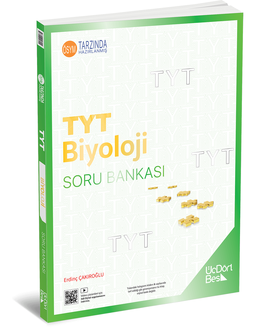 ÜçDörtBeş Yayınları TYT Biyoloji Soru Bankası