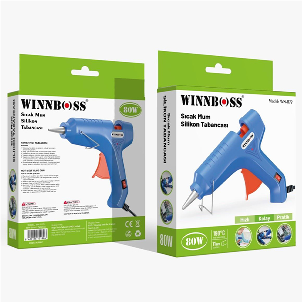 Winnboss Sıcak Silikon Tabancası 80 Wat Büyük Boy Wn-1179