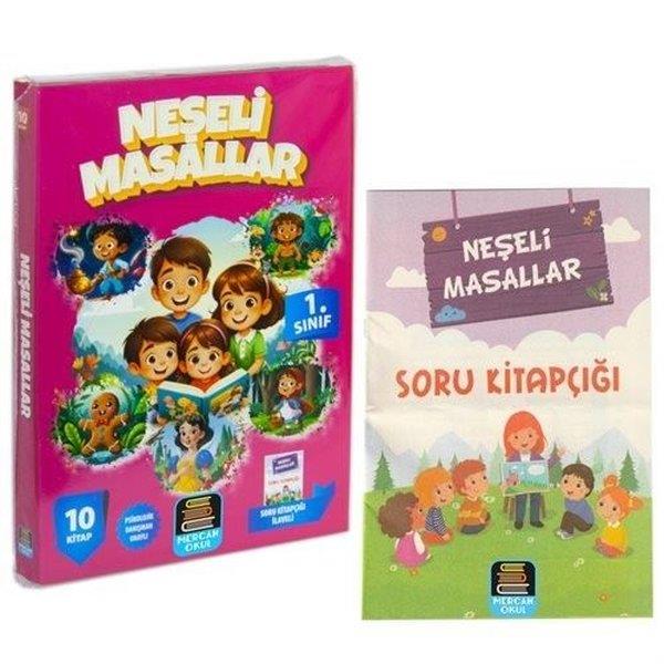 KolektifOkul Öncesi Masal Kitapları1. Sınıf Neşeli Masallar Okuma Seti - 10 Kitap Takım - Değendirme Kitapçığı İlaveli