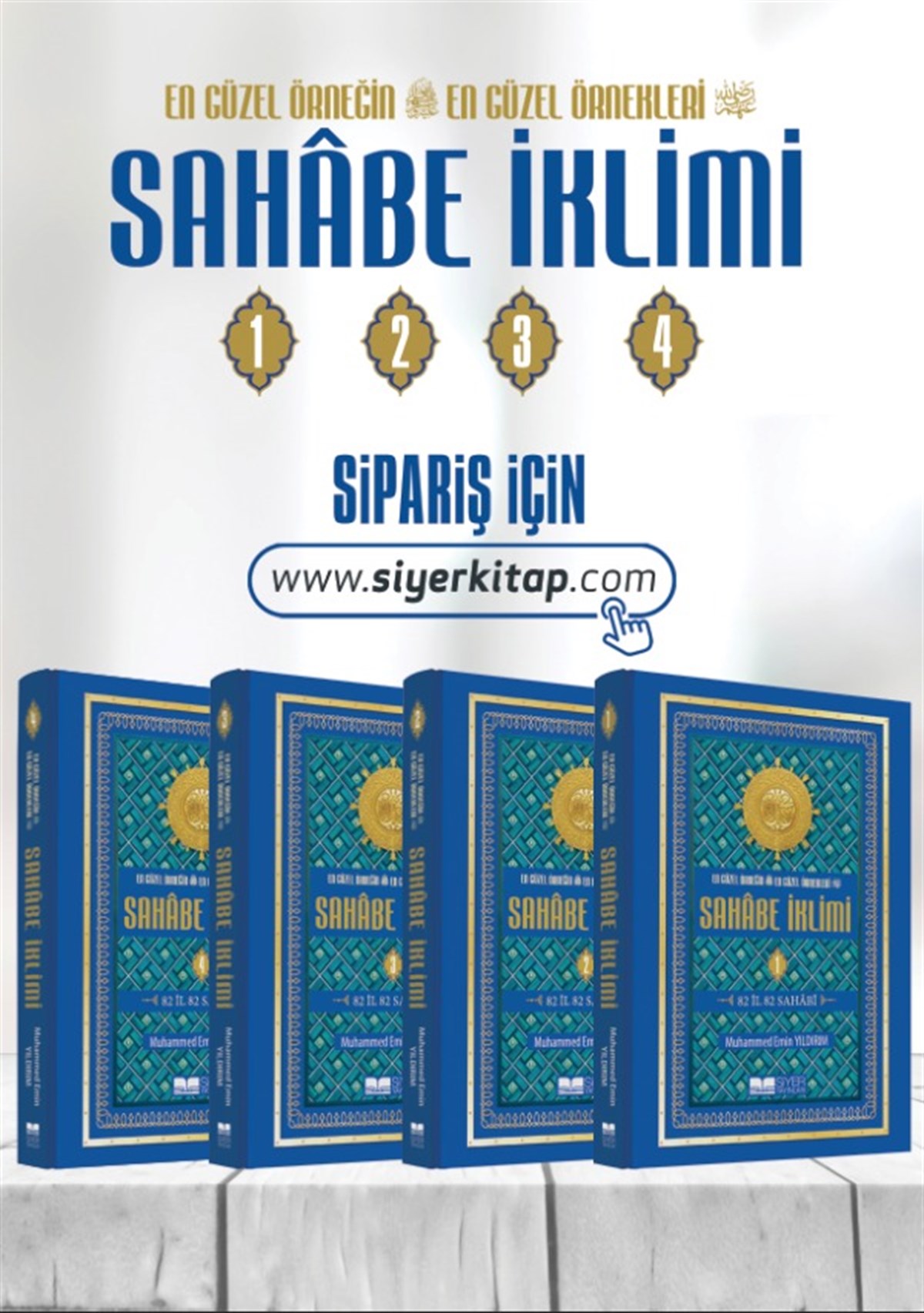 Muhammed Emin YıldırımDini Kitaplar1-2-3-4 Ciltler Sahabe İklimi En Güzel Örneğin En Güzel Örnekleri; 82 İl 82 Sahabi (Ciltli)