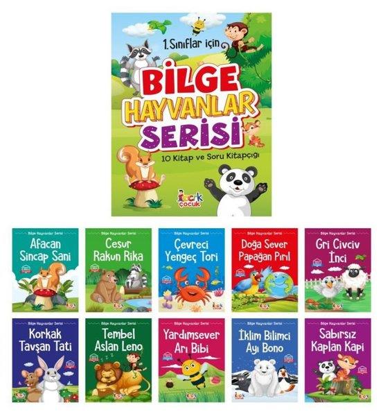 KolektifEgitim Etkinlik Kitaplari1. Sınıflar İçin Bilge Hayvanlar Serisi Seti - 10 Kitap Takım