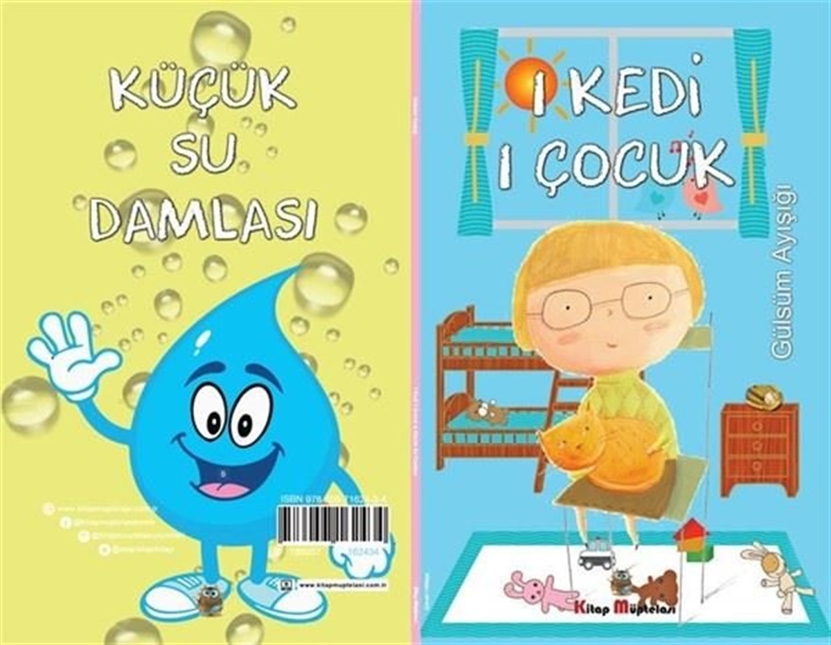 Gülsüm AyışığıÇocuk Gençlik Romanları1 Kedi 1 Çocuk - Küçük Su Damlası Seti - 2 Hikaye Tek Kitap