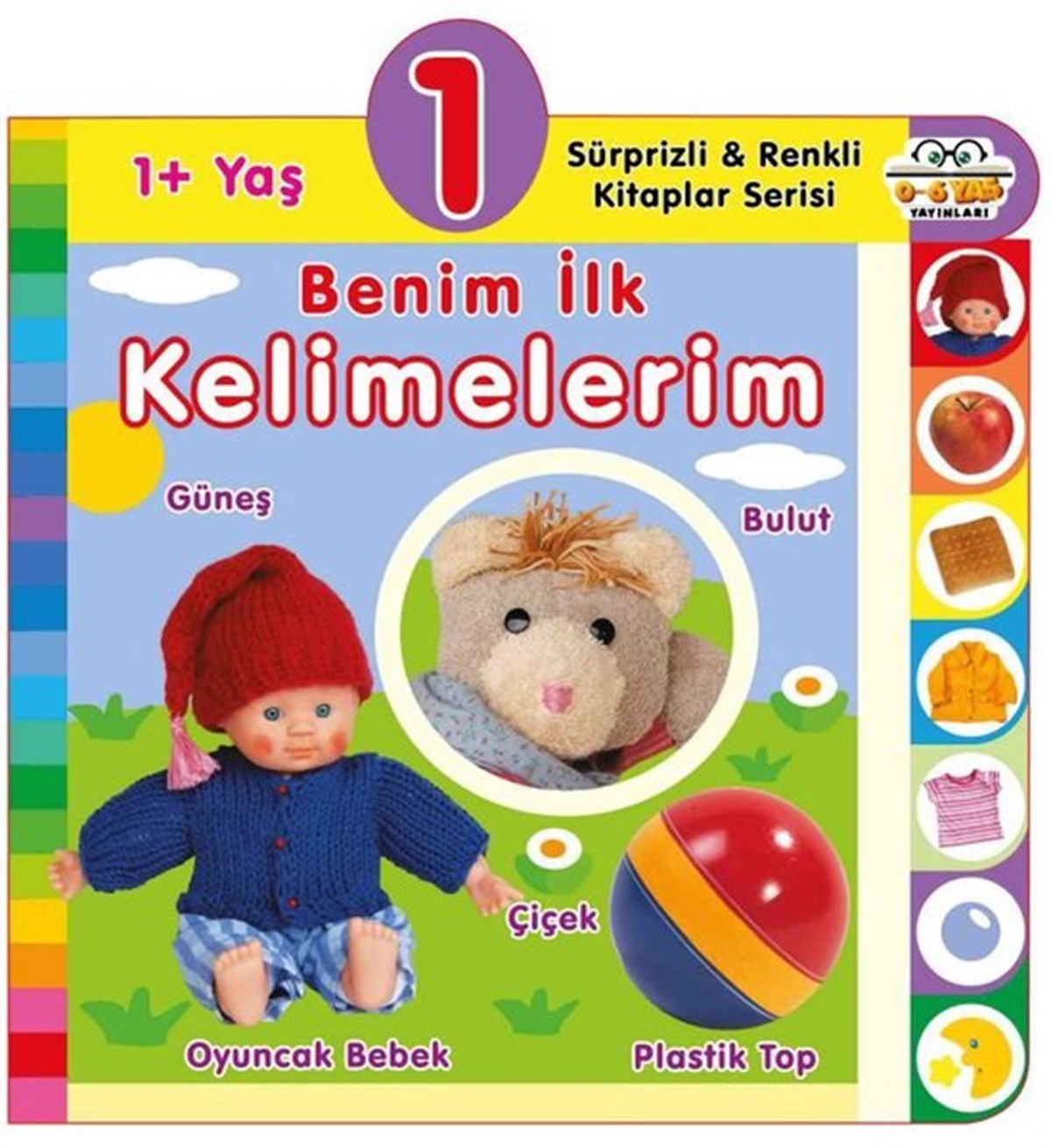 KolektifÇocuk Gelisim Kitaplari1+ Yaş Benim İlk Kelimelerim - Sürprizli ve Renkli Kitaplar