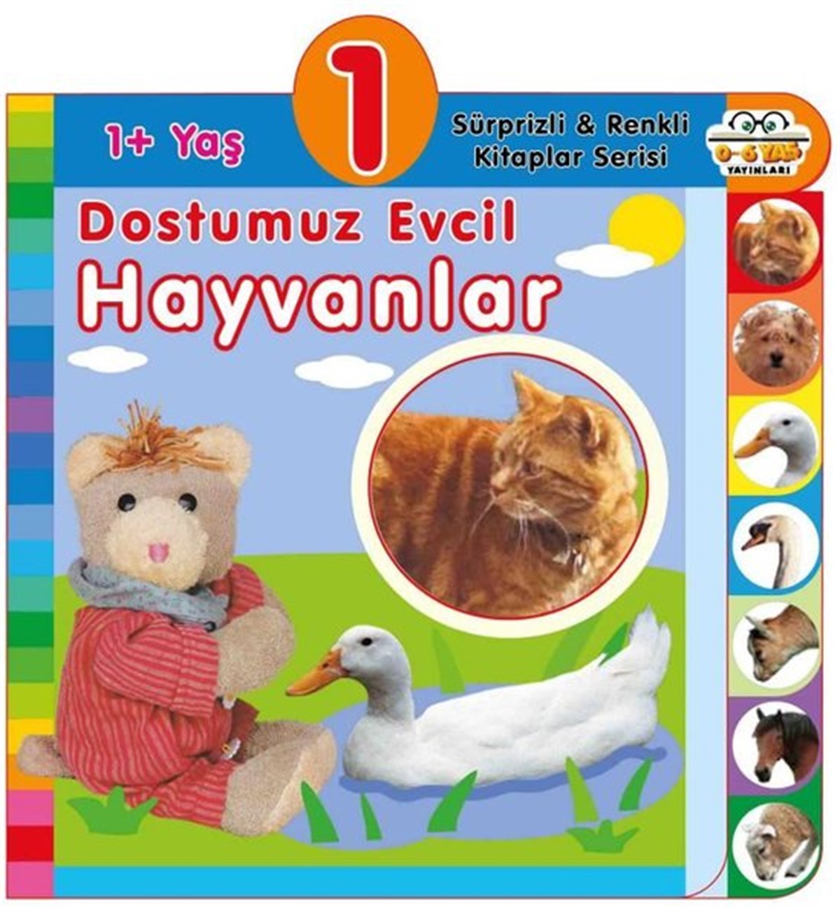 KolektifÇocuk Gelisim Kitaplari1+ Yaş Dostumuz Evcil Hayvanlar - Sürprizli ve Renkli Kitaplar
