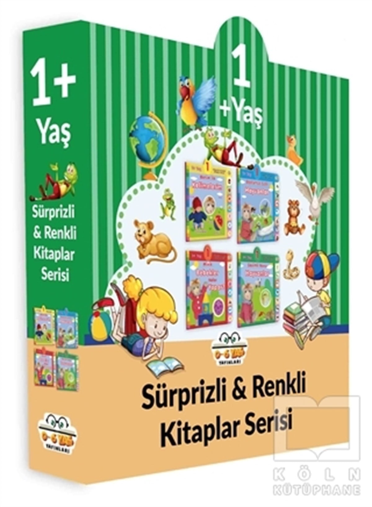 KolektifOkul Öncesi Çocuk Kitapları1+ Yaş Sürprizli ve Renkli Kitaplar Serisi (4 Kitap Set)