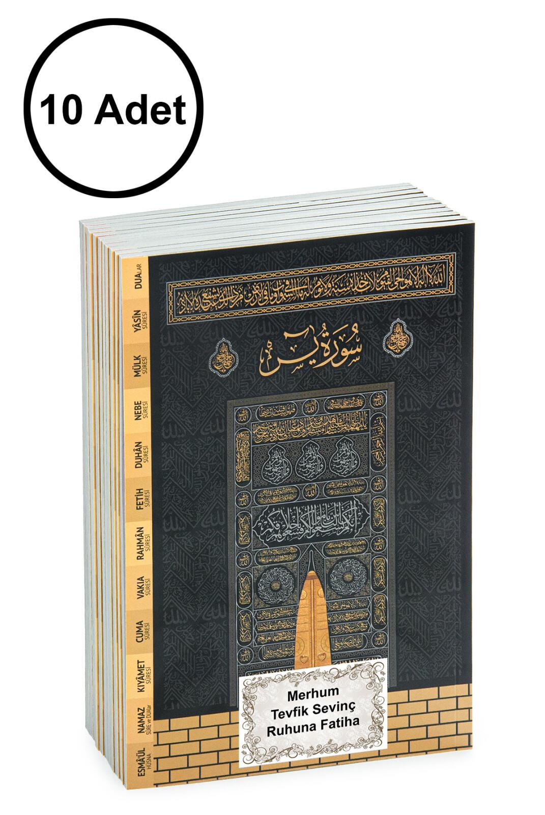 10 Adet Türkçe Mealli Orta Boy 80 Sayfa 41 Yasin - Kabeli