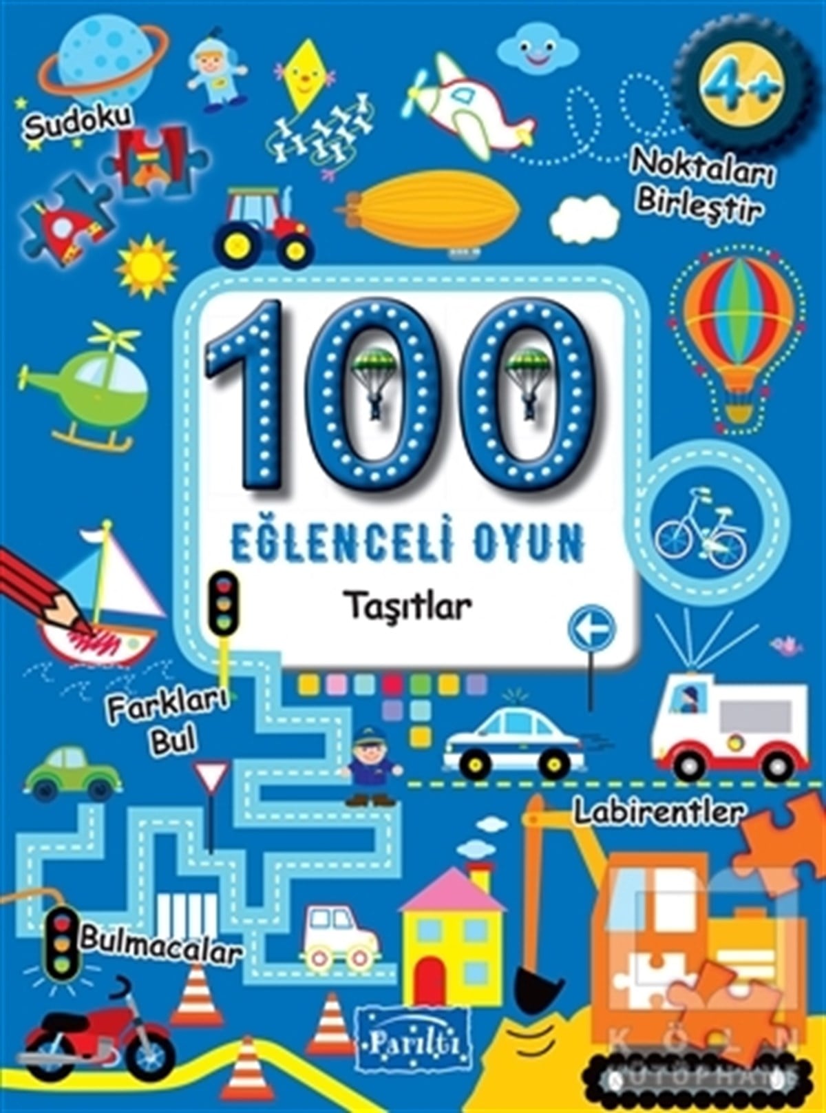 KolektifBoyama Kitapları100 Eğlenceli Oyun - Taşıtlar