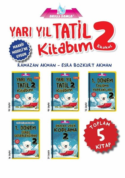 Ramazan AkmanTüm Dersler2. Sınıf Yarı Yıl Tatil Kitabım Seti - 5 Kitap Takım