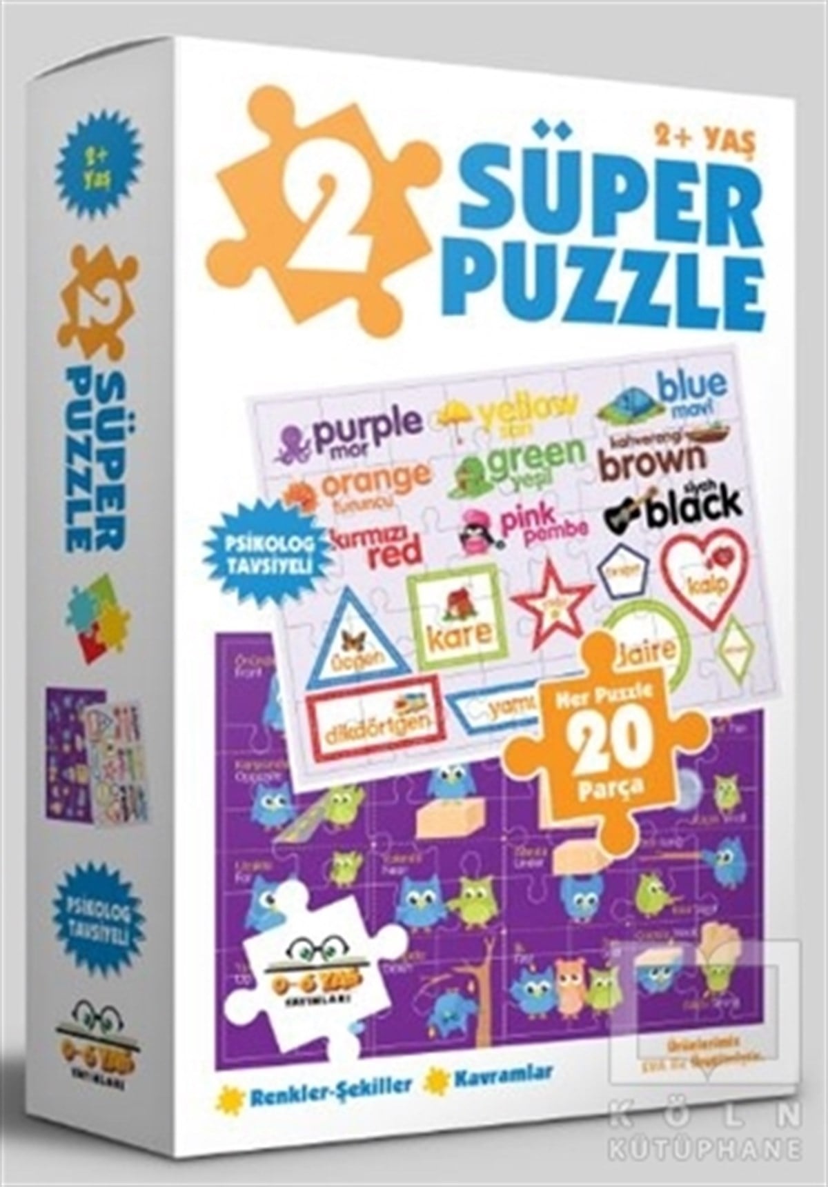Köln KütüphaneYapboz2 Süper Puzzle - Renkler ve Şekiller 2+ Yaş