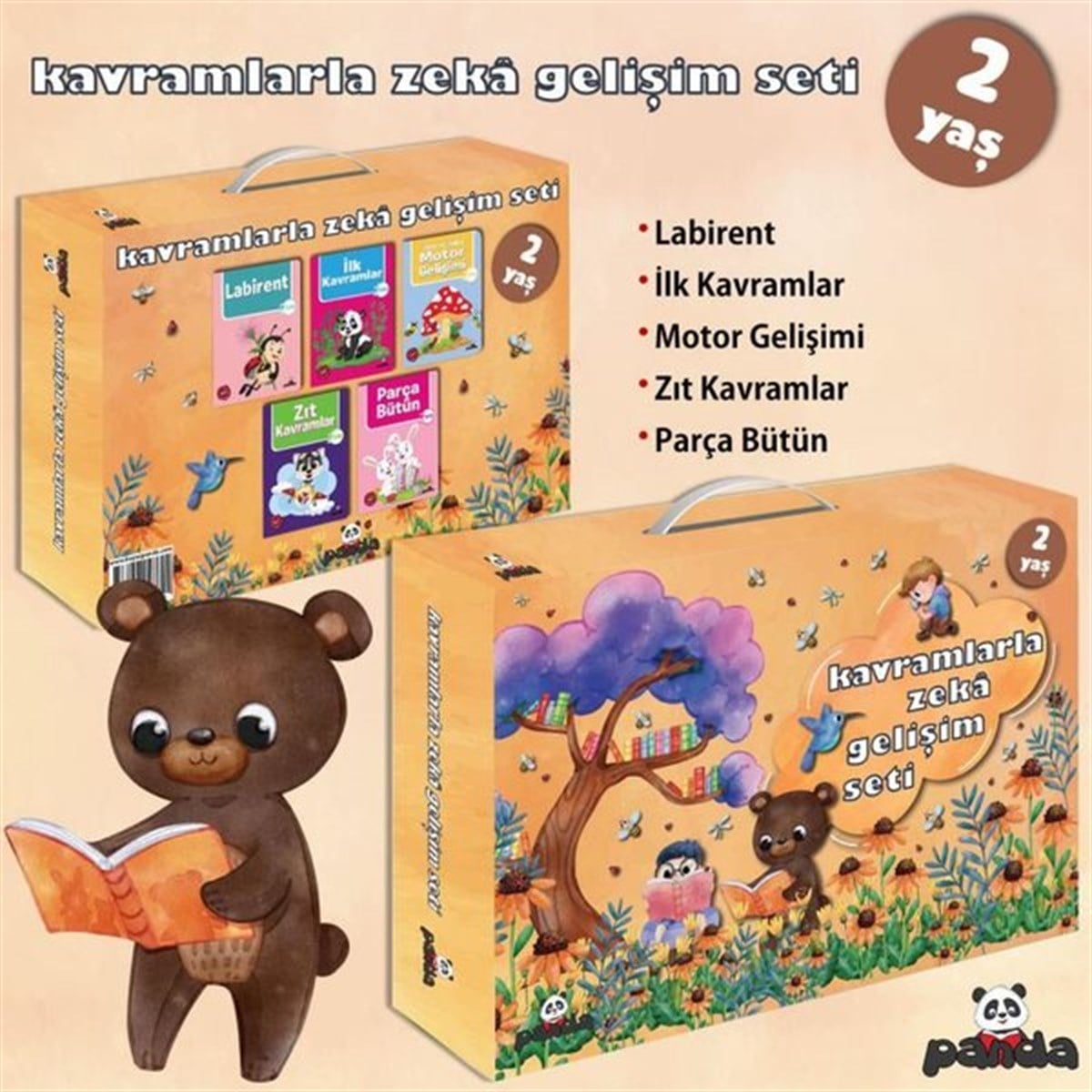 Afife ÇorukEgitim Etkinlik Kitaplari2 Yaş Kavramlarla Zeka Gelişim Seti - 5 Kitap Takım