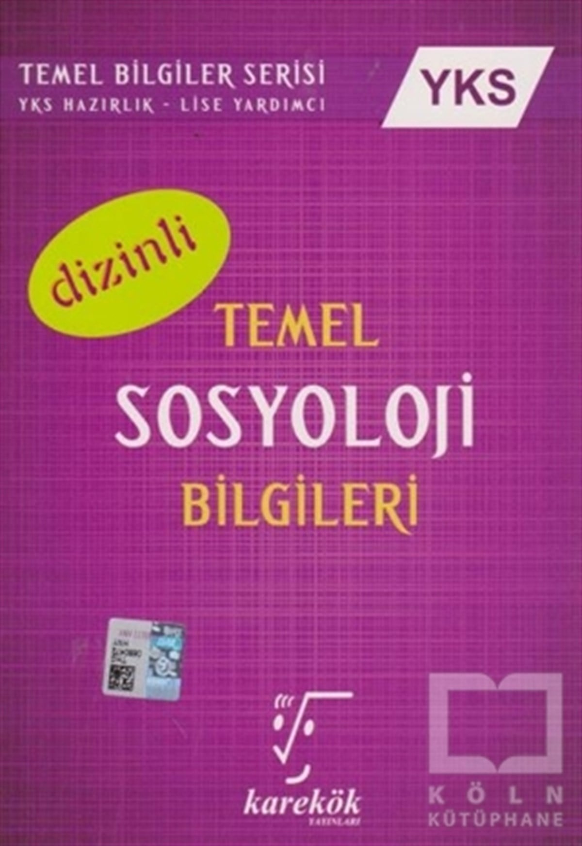 Ahmet SezginSınavlara Hazırlık Kitapları2018 YKS Temel Sosyoloji Bilgileri Dizinli