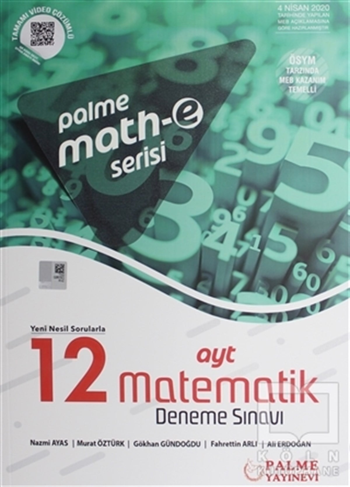 Nazmi AyasSınavlara Hazırlık Kitapları2020 AYT Math-e 12 Matematik Deneme Sınavı