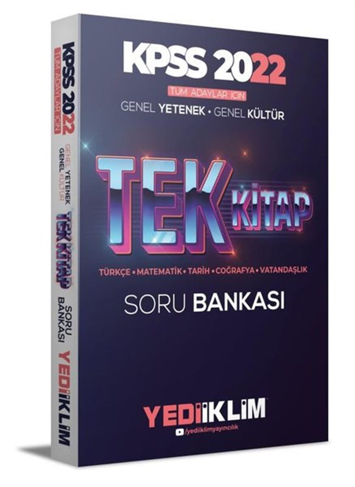KolektifKPSS2022 KPSS Tüm Adaylar İçin Genel Yetenek Genel Kültür Tek Kitap Soru Bankası