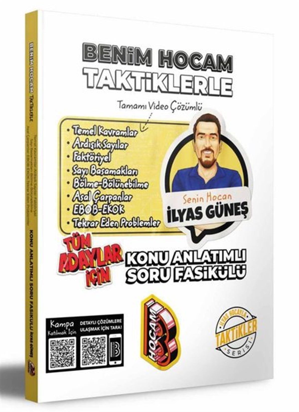 İlyas GüneşKPSS2022 Tüm Adaylar İçin Taktiklerle Temel Kavramlar ve Sayılar Konu Anlatımlı Soru Fasikülü