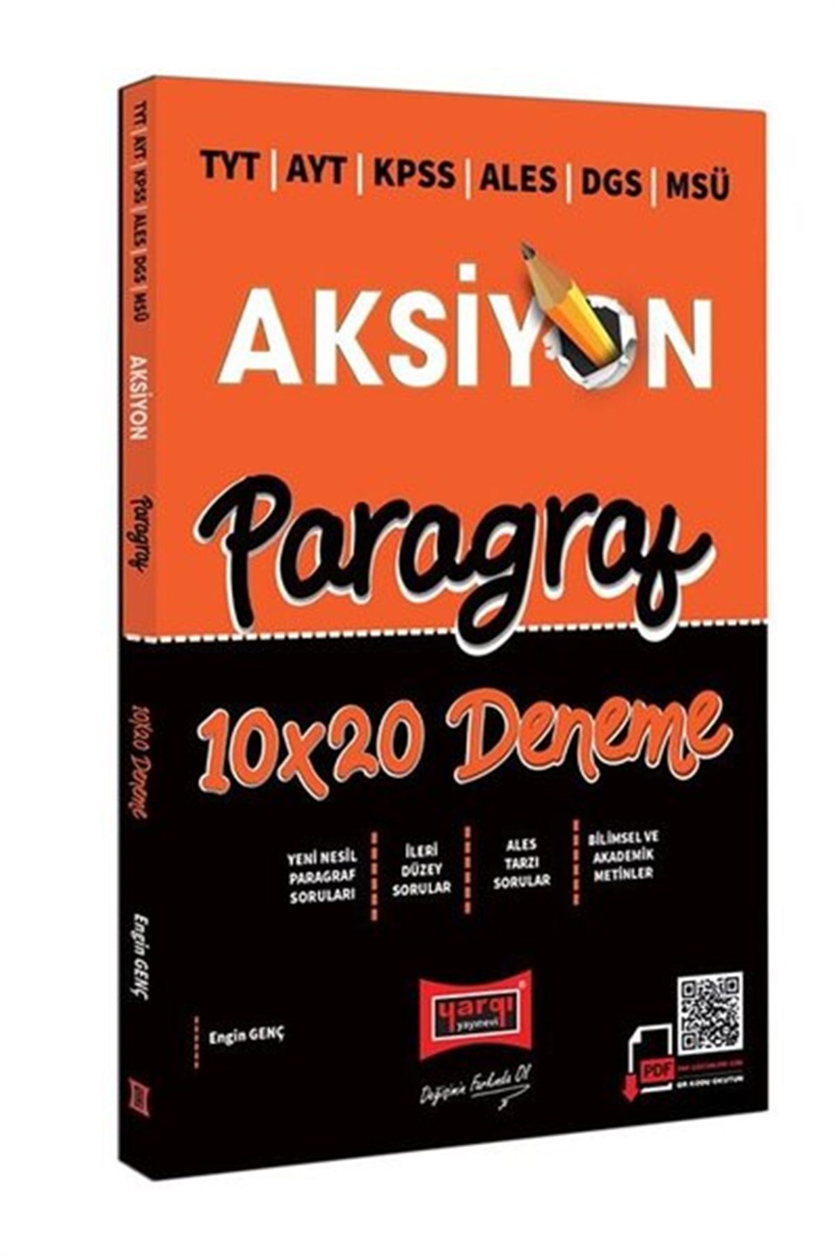 Engin GençKPSS2022 TYT AYT KPSS ALES DGS MSÜ Aksiyon Paragraf 10x20 Deneme
