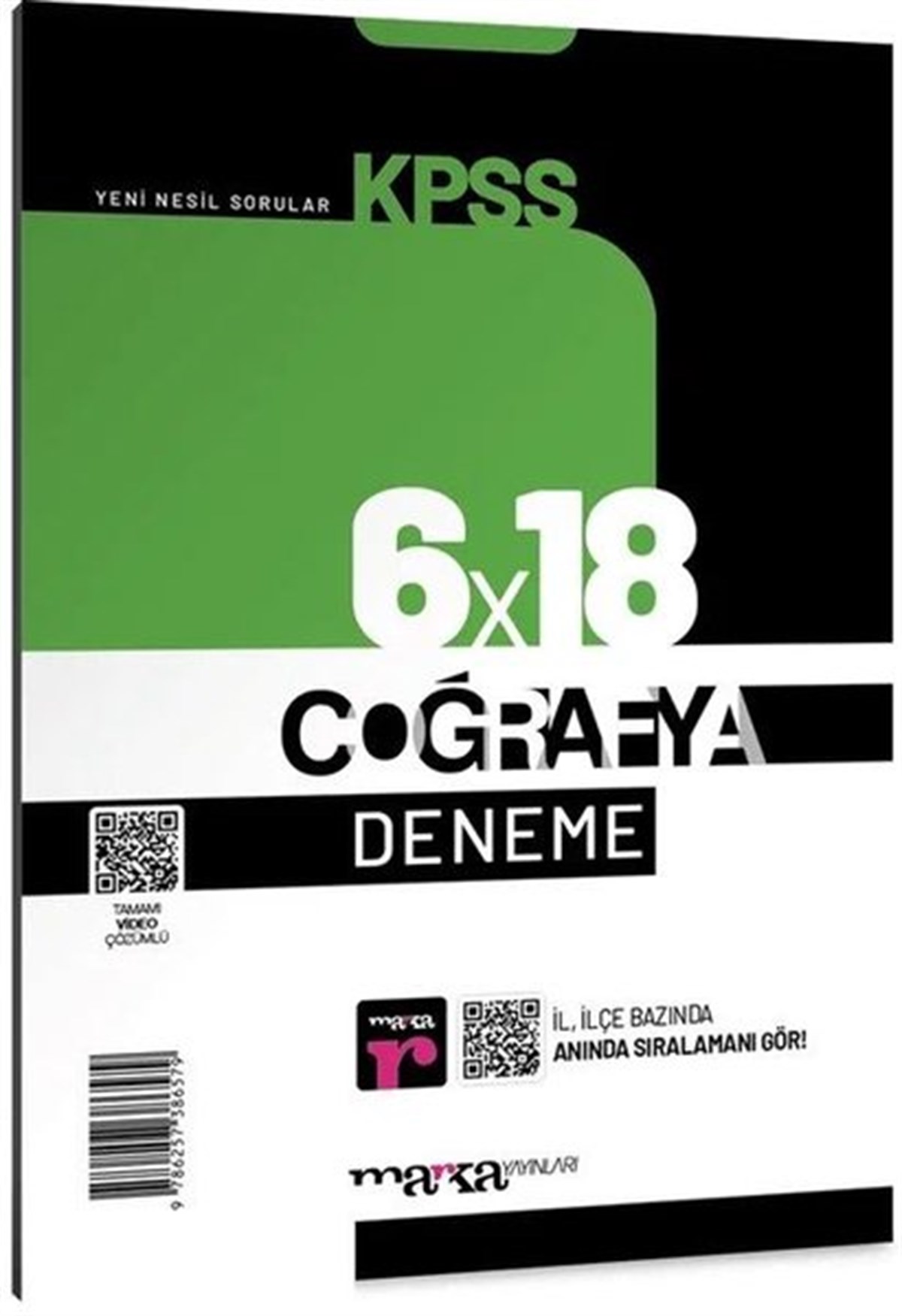 KolektifKPSS2023 KPSS Coğrafya 6x18 Deneme