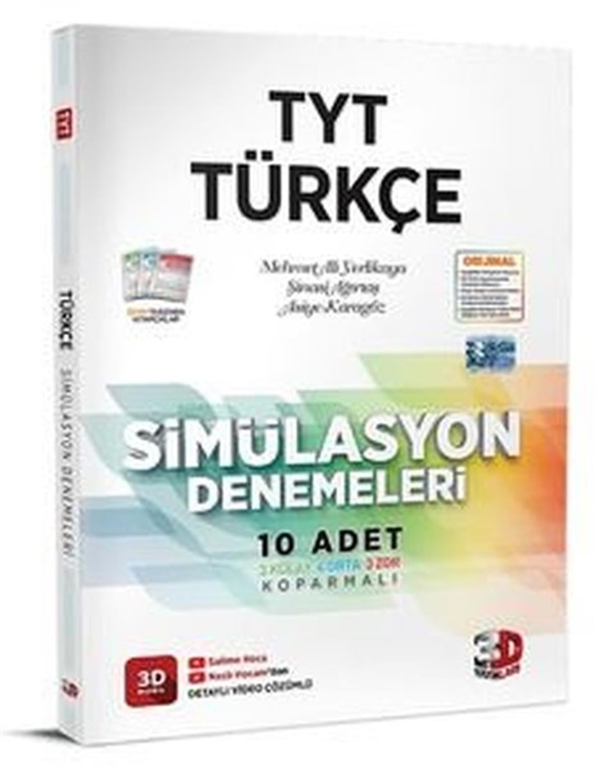 KolektifTYT Türkçe2023 TYT Türkçe Simülasyon Denemeleri