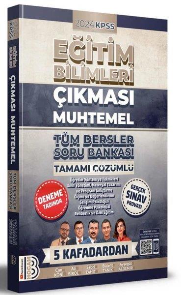 Ali BirolKPSS Soru Bankasi Kitaplari2024 KPSS Eğitim Bilimleri Çıkması Muhtemel Tüm Dersler Tamamı Çözümlü Soru Bankası