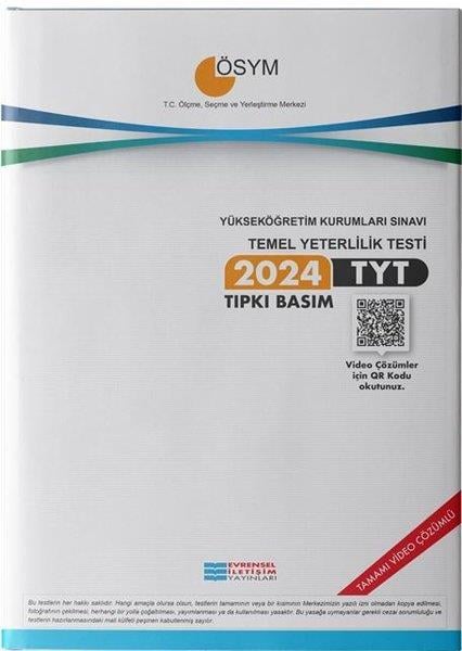 KolektifTYT Tüm Dersler2024 TYT Çıkmış Sorular Video Çözümlü
