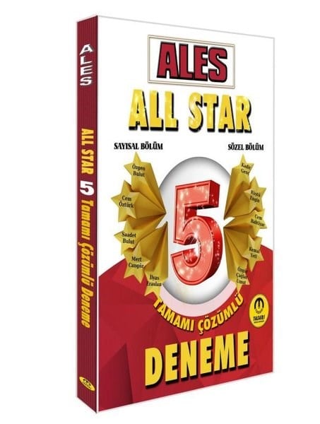 Özgen BulutALES Deneme Sinavi - Yaprak Test2025 ALES All Star Sayısal Sözel Yetenek Çözümlü 5 Deneme