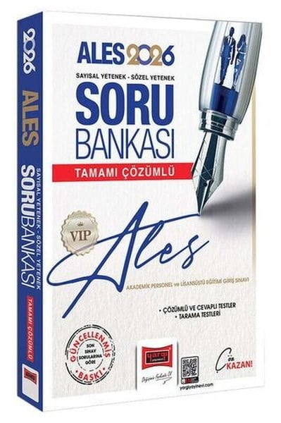 KolektifALES Soru Bankasi Kitaplari2026 ALES VIP Sayısal - Sözel Yetenek Tamamı Çözümlü Soru Bankası