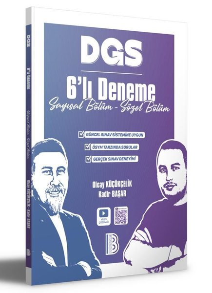 KolektifDGS Deneme Sinavi - Yaprak Test2026 DGS 6'lı Deneme Sayısal Bölüm  -  Sözel Bölüm