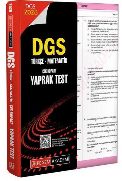 KolektifDGS Deneme Sinavi - Yaprak Test2026 DGS Türkçe - Matematik Çek Kopart Yaprak Test
