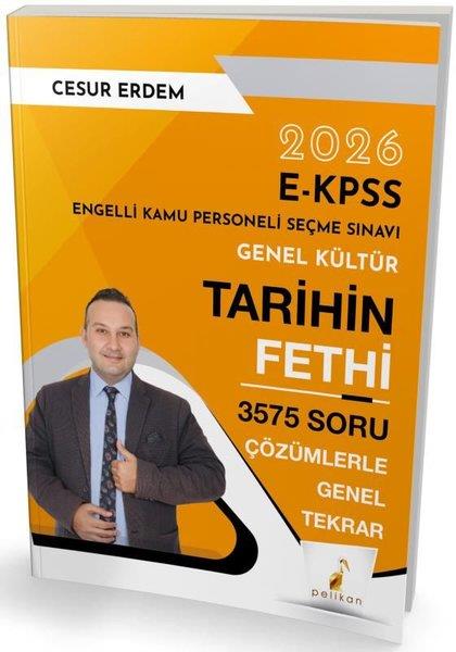 Cesur ErdemEKPSS Soru Bankasi Kitaplari2026 E-KPSS Genel Kültür Tarihin Fethi 3575 Soru Çözümlerle Genel Tekrar