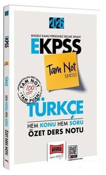 KolektifKPSS Konu Anlatim Kitaplari2026 E - KPSS Tam Not Serisi Türkçe Hem Konu Hem Soru Özet Ders Notu