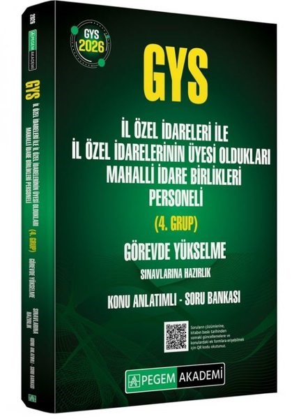 KolektifGYS (Görevde Yükselme Sinavi)2026 GYS İl Özel İdareleri ile İl Özel İdarelerinin Üyesi Oldukları Mahalli İdare Birlikleri Persone