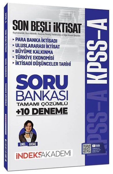 KolektifKPSS Deneme Sinavi - Yaprak Test2026 KPSS A Grubu İktisat Son Beşli Soru Bankası ve 10 Deneme Çözümlü