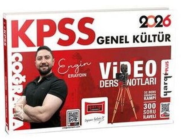 Engin EraydınKPSS Konu Anlatim Kitaplari2026 KPSS Genel Kültür Coğrafya Video Ders Notları