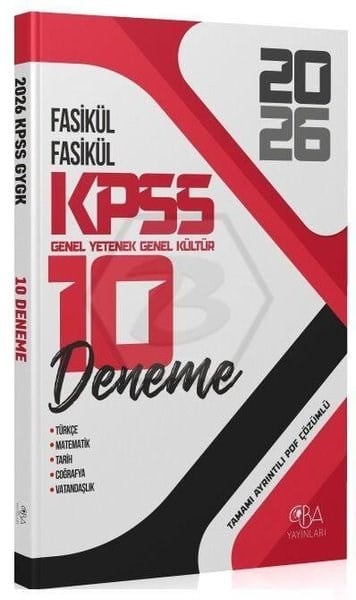 KolektifKPSS Deneme Sinavi - Yaprak Test2026 KPSS Genel Yetenek Genel Kültür 10 Deneme Fasikül Çözümlü