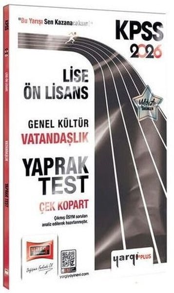 KolektifKPSS Deneme Sinavi - Yaprak Test2026 KPSS Lise - Ön Lisans Genel Kültür Vatandaşlık Çek Kopart Yaprak Test