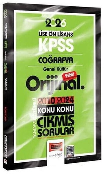 KolektifKPSS Çikmis Sorular2026 KPSS Lise - Önlisans Coğrafya Orijinal 2010 - 2024 Konu Konu Çıkmış Sorular