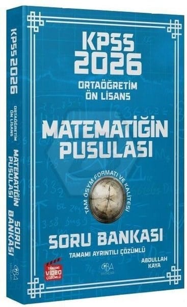 KolektifKPSS Soru Bankasi Kitaplari2026 KPSS Lise Ortaöğretim Ön Lisans Matematik Matematiğin Pusulası Soru Bankası Çözümlü