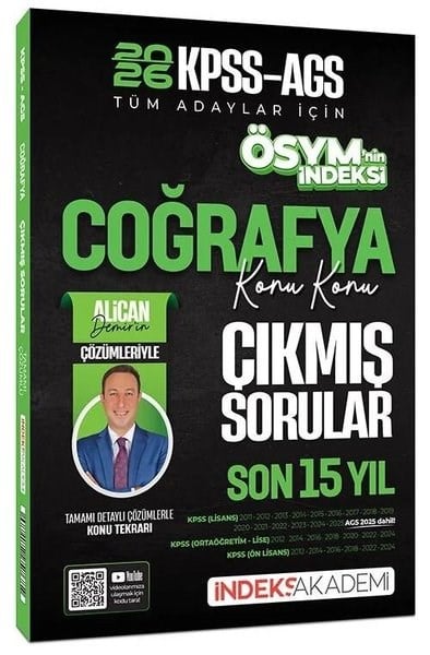 KolektifKPSS Çikmis Sorular2026 KPSS MEB - AGS Coğrafya ÖSYM nin İndeksi Çıkmış Sorular Son 15 Yıl Konu Konu Çözümlü
