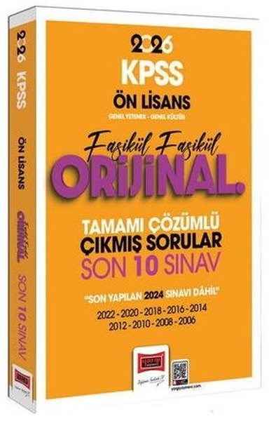 KolektifKPSS Çikmis Sorular2026 KPSS Ön Lisans GK - GY Fasikül Fasikül Orijinal Tamamı Çözümlü Çıkmış Son 10 Sınav