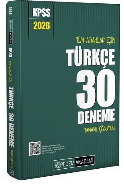 KolektifKPSS Deneme Sinavi - Yaprak Test2026 KPSS Tüm Adaylar İçin Türkçe 30 Deneme Tamamı Çözümlü