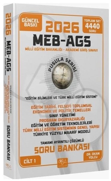 KolektifDiger Sinavlara Hazirlik2026 MEB - AGS Eğitim Bilimleri Eğitim Temelleri - Sınıf Yönetimi - Öğretim Teknolojileri - Maarif Modeli Soru Bankası Çözümlü Pusula Serisi